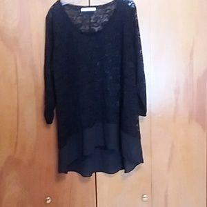 Swimsuit Cover 3X Maurices Black Lace